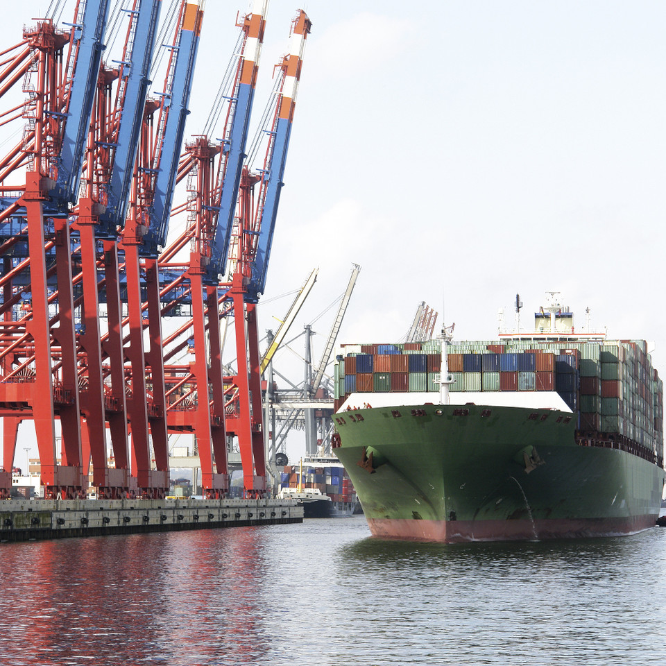 Shipping Container at Dock