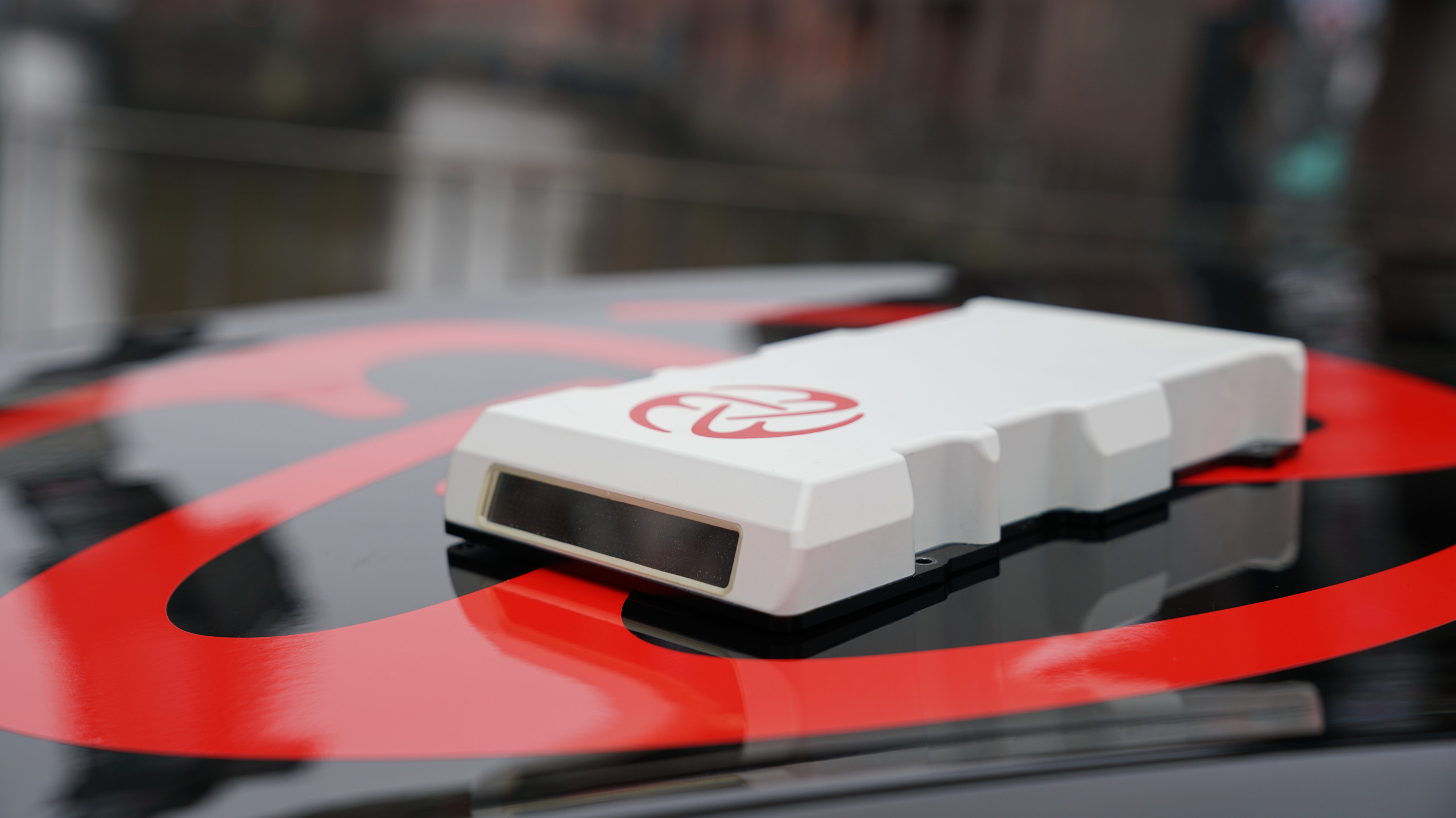 MicroVision MAVIN on top of a car roof.
