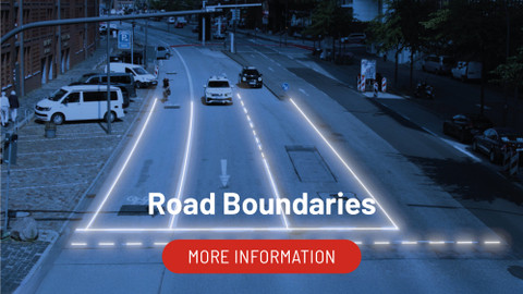 Rendering of road boundaries