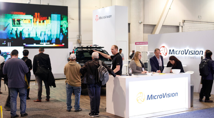 MicroVision Booth CES 2023