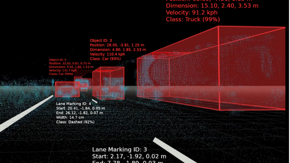 MicroVision MAVIN Perception Object List