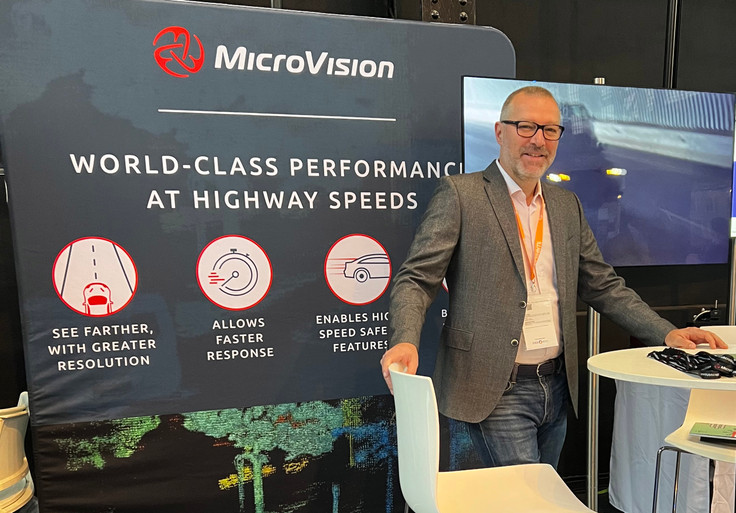 MicroVision at AutoSens trade show 